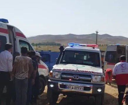 تصویر امدادرسانی در حادثه ریزش آوار