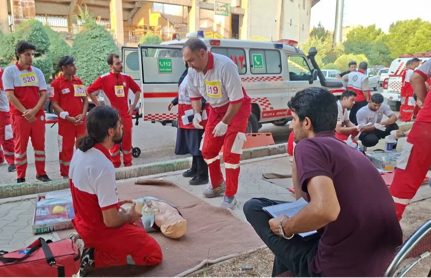 آزمون نجاتگران هلال احمر البرز