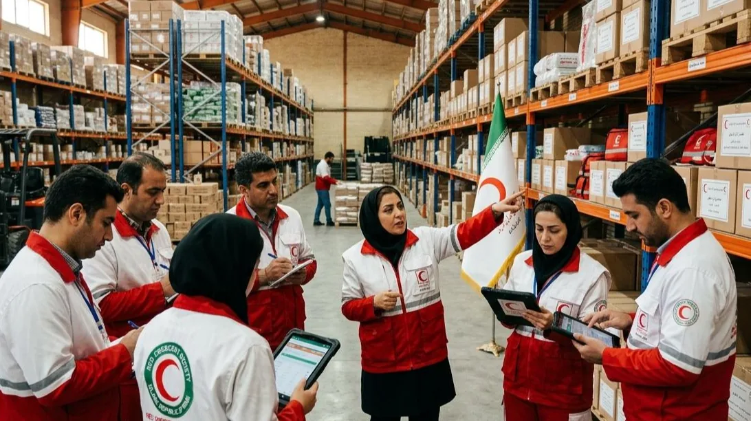 آغاز برنامه مهارتآموزی انبارداران جمعیت هلالاحمر در سطح کشور 1 آموزش انبارداران هلالاحمر
